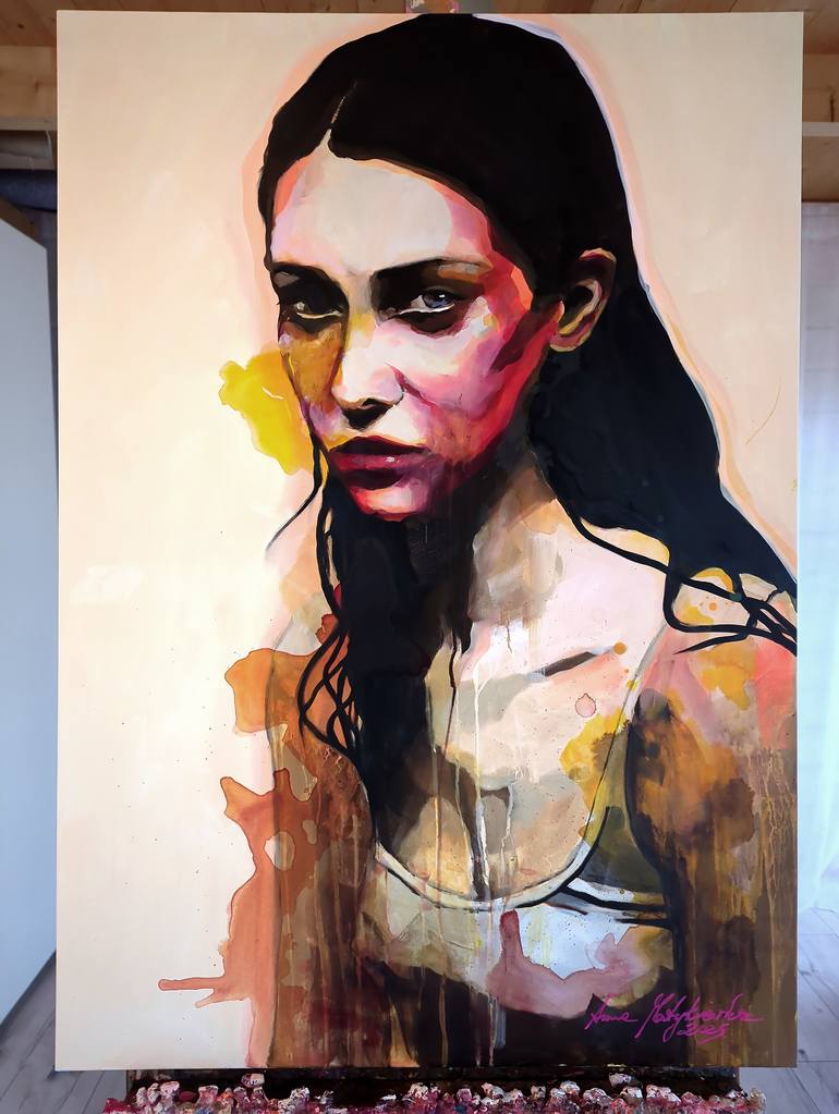Original Figurative People Painting by Anna Matykiewicz