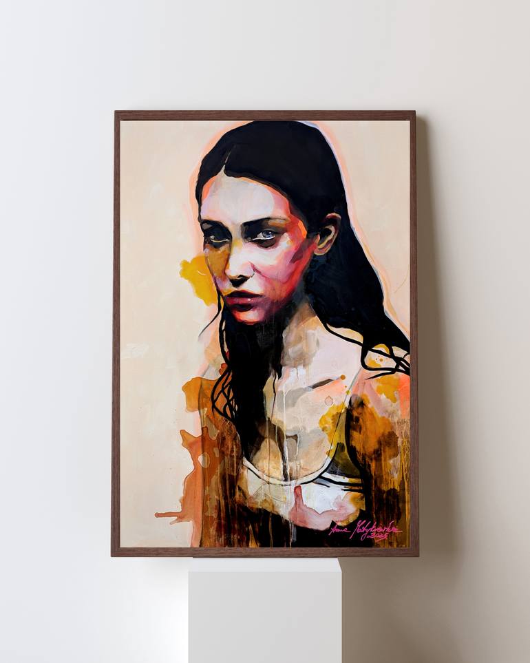 Original Figurative People Painting by Anna Matykiewicz