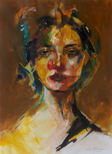 Original Figurative Abstract Paintings by Anna Matykiewicz