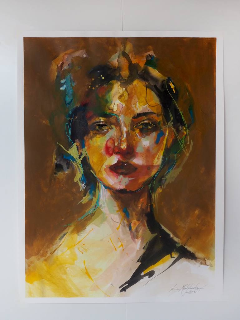 Original Figurative Abstract Painting by Anna Matykiewicz