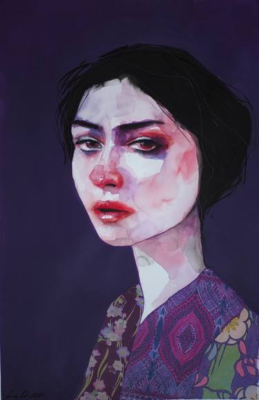 Print of Portrait Collage by Anna Matykiewicz