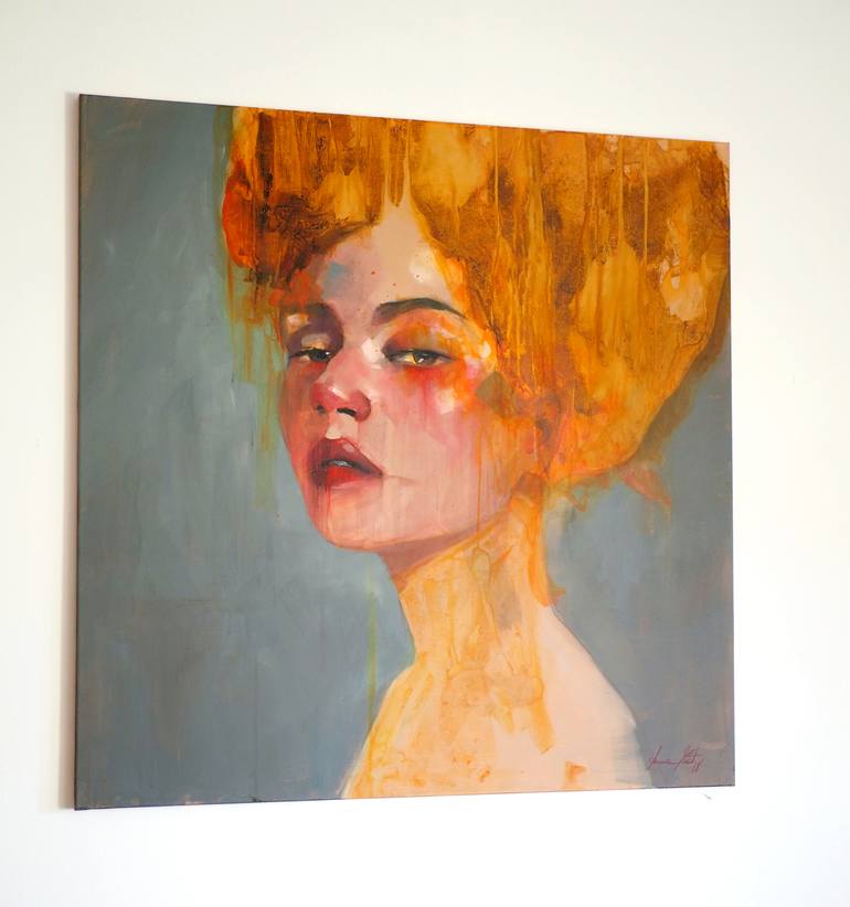 Original Illustration Portrait Painting by Anna Matykiewicz