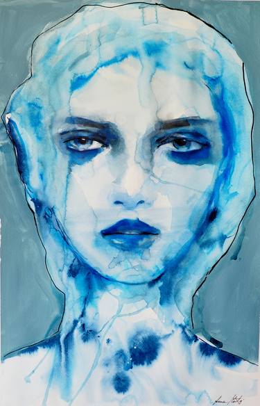 Saatchi Art Artist Anna Matykiewicz; Painting, “Marble woman” #art
