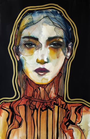 Print of Figurative Portrait Paintings by Anna Matykiewicz