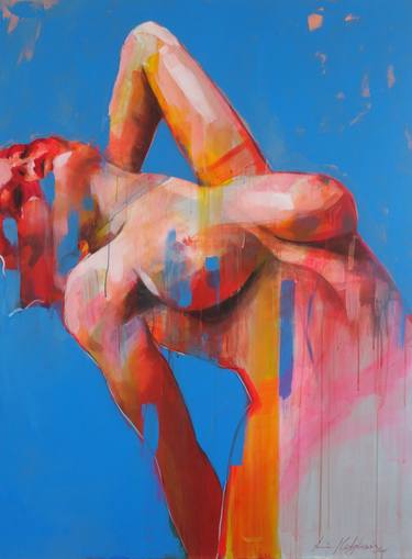 Original Abstract Nude Paintings by Anna Matykiewicz