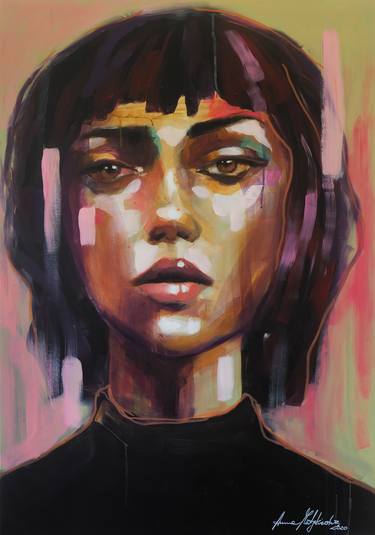 Print of Figurative Portrait Paintings by Anna Matykiewicz