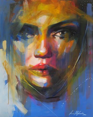 Original Abstract Portrait Paintings by Anna Matykiewicz