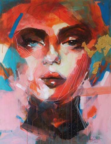 Print of Abstract Portrait Paintings by Anna Matykiewicz