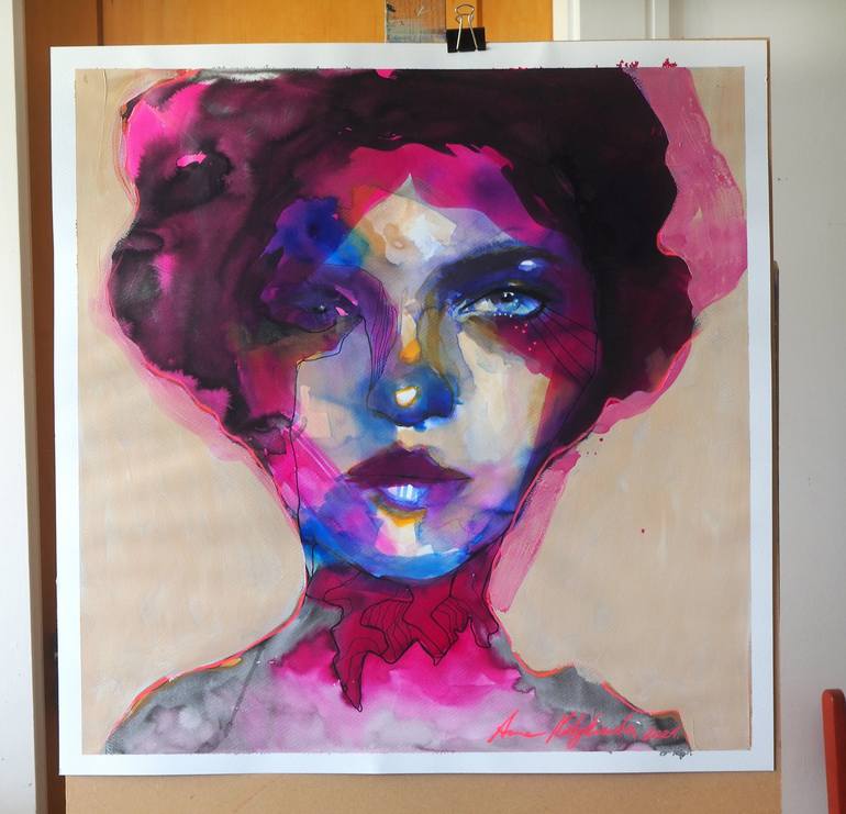 Original Portrait Painting by Anna Matykiewicz