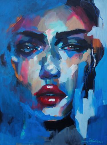 Print of Abstract Portrait Paintings by Anna Matykiewicz