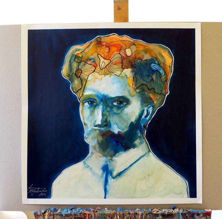 Original Portrait Painting by Anna Matykiewicz