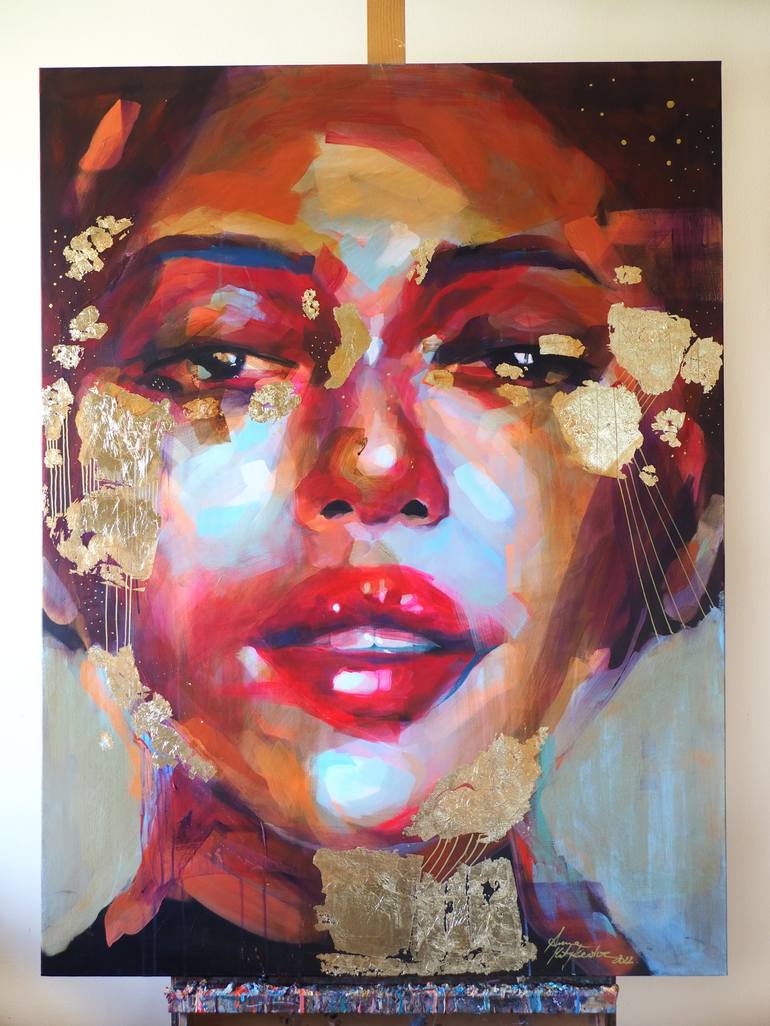 Original Figurative Portrait Painting by Anna Matykiewicz