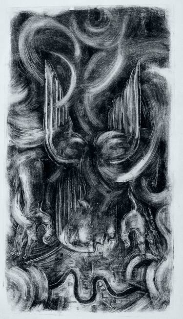Original Surrealism Classical mythology Printmaking by John Sharp