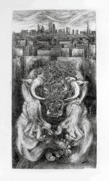 Original Illustration Classical mythology Printmaking by John Sharp