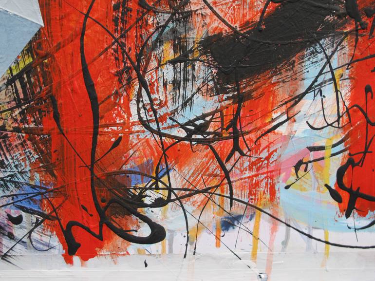 Original Abstract Expressionism Cities Painting by John Sharp