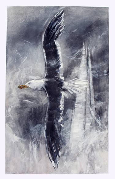 Black Backed Gull, The Shard thumb