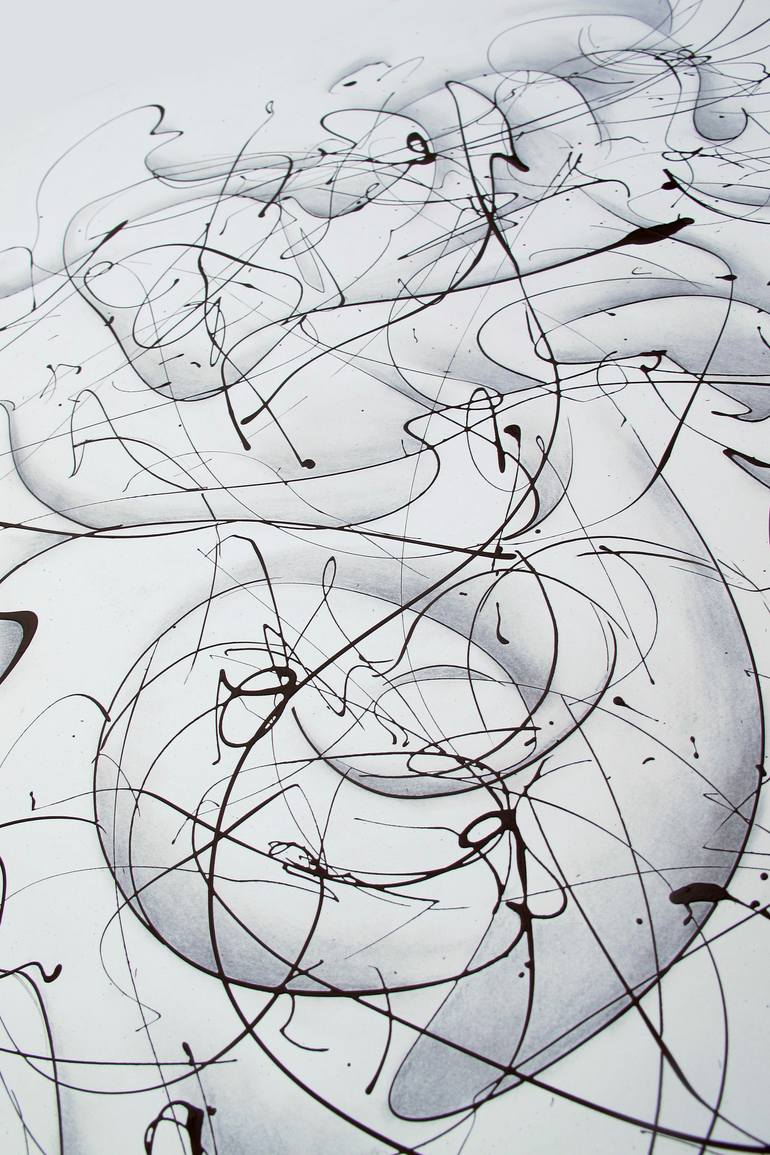 Original Abstract Expressionism Abstract Drawing by John Sharp