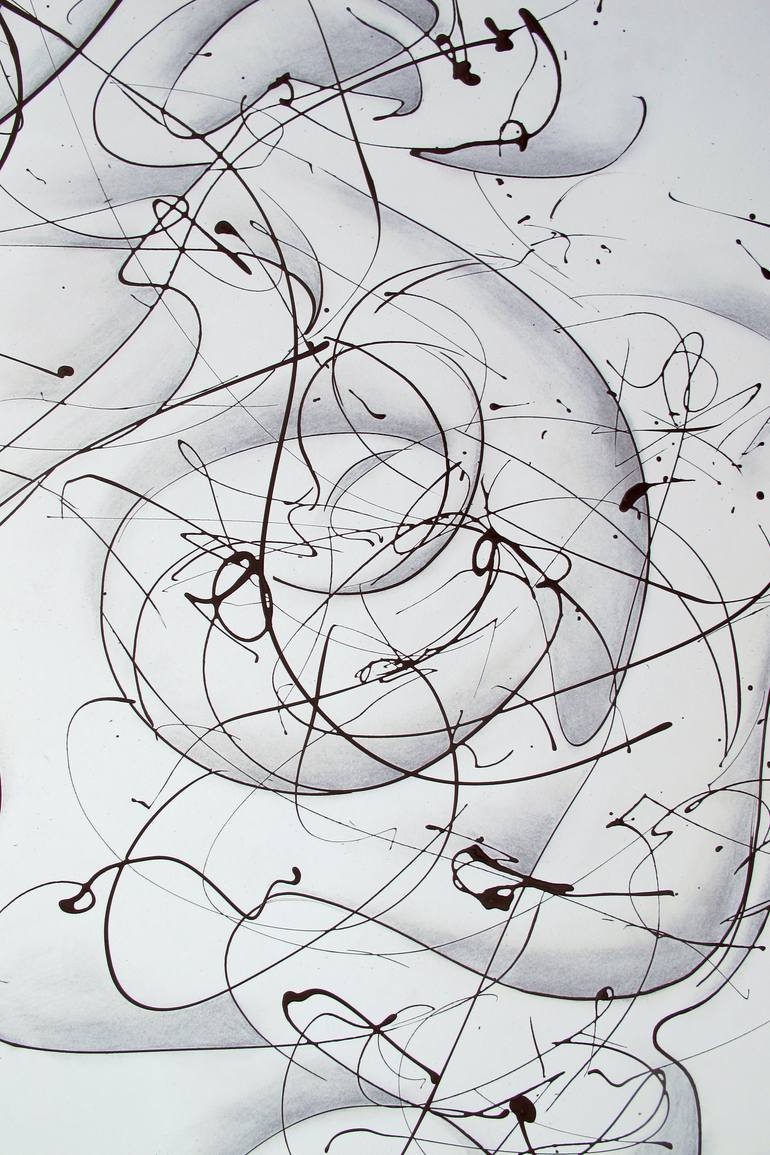 Original Abstract Expressionism Abstract Drawing by John Sharp