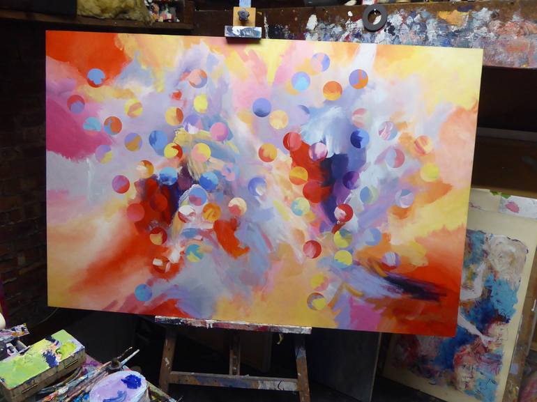 Original Abstract Expressionism Abstract Painting by John Sharp