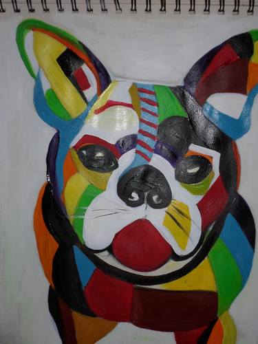 Original Cubism Animal Paintings by Teresa Wythe