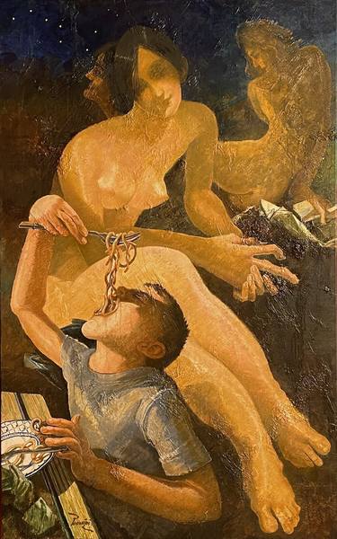 Original Expressionism Classical mythology Paintings by Pervizi Leonard