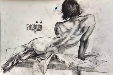 Original Expressionism Nude Drawings by Pervizi Leonard