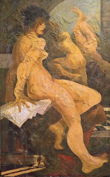 Print of Fine Art Nude Paintings by Pervizi Leonard
