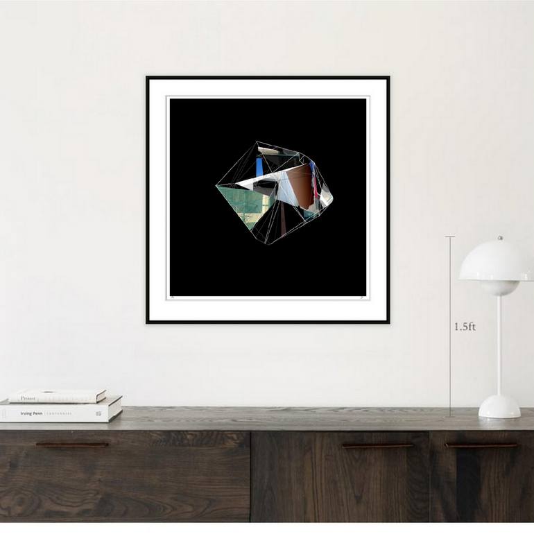 Original Cubism Abstract Mixed Media by Stefan Fransson