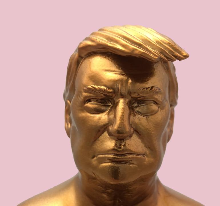 Original Modernism Pop Culture/Celebrity Sculpture by George U