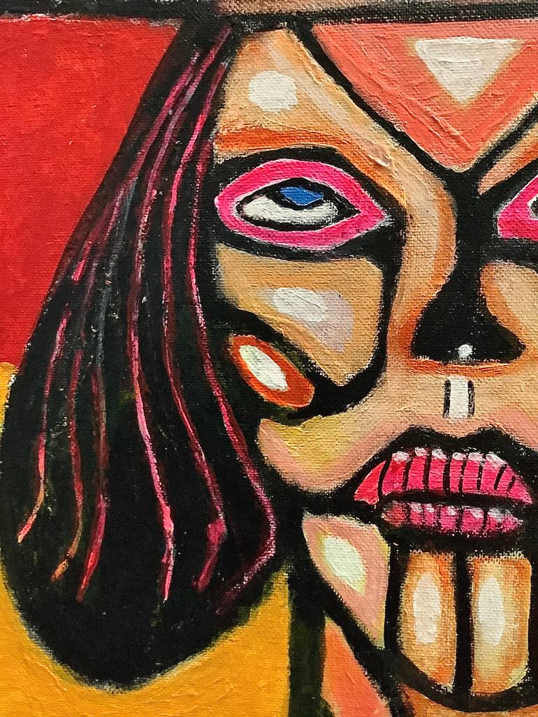 Original Abstract People Painting by Oscar Garcia