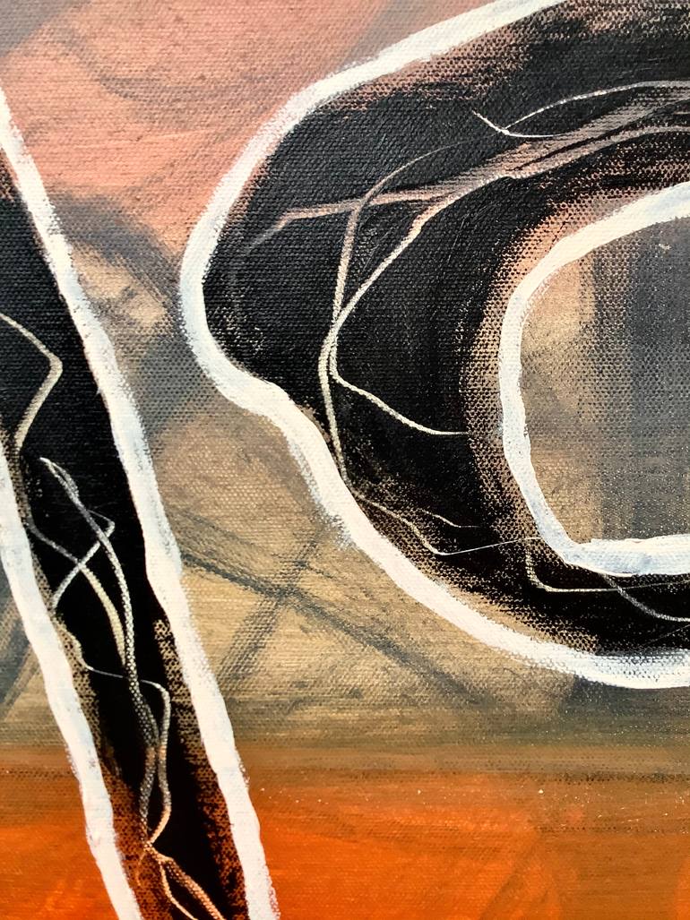 Original Abstract Expressionism Abstract Painting by Oscar Garcia