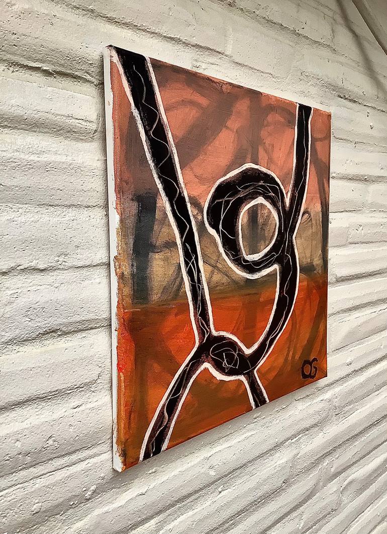 Original Abstract Expressionism Abstract Painting by Oscar Garcia