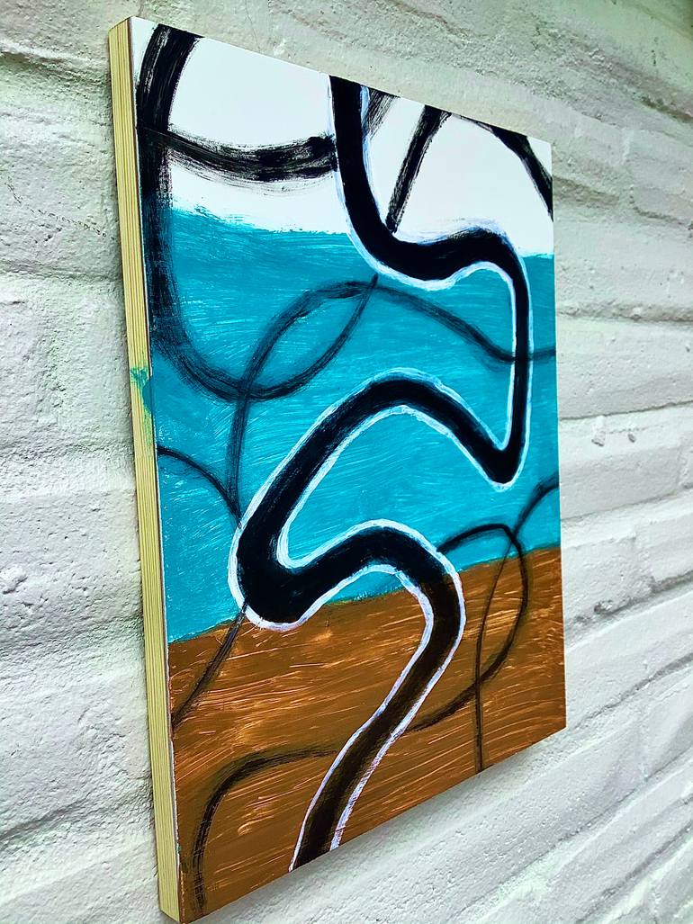 Original Abstract Expressionism Abstract Painting by Oscar Garcia