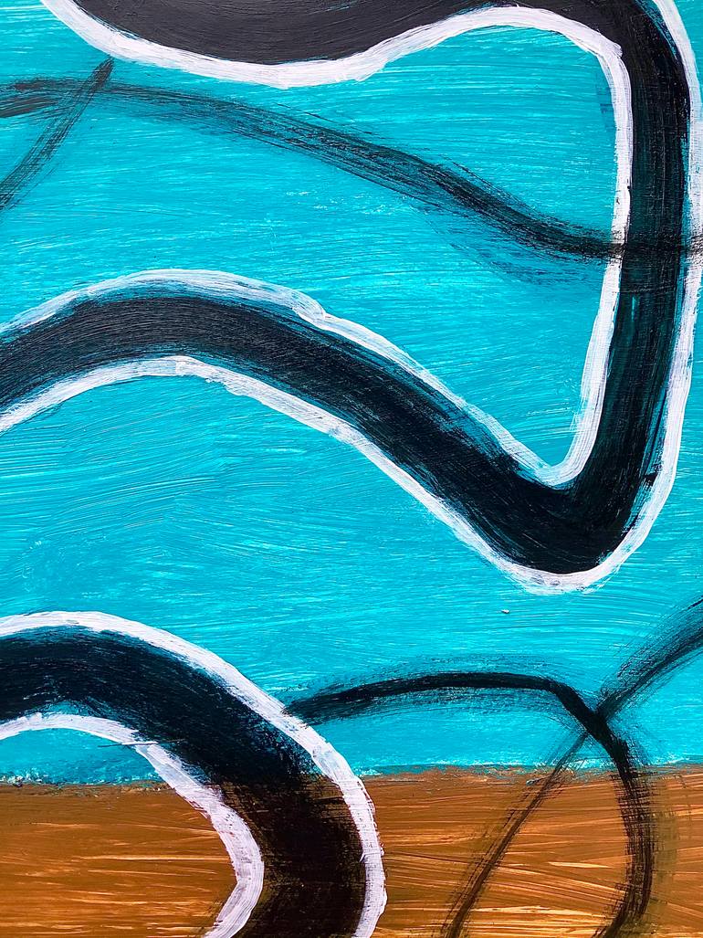 Original Abstract Expressionism Abstract Painting by Oscar Garcia
