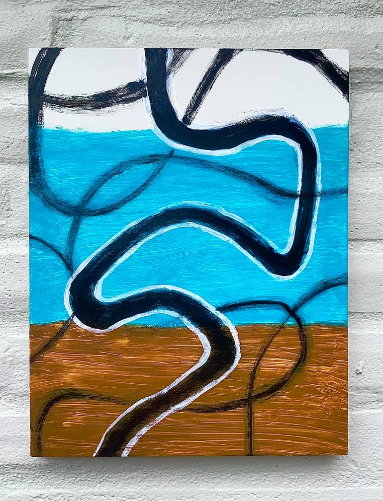 Original Abstract Expressionism Abstract Painting by Oscar Garcia