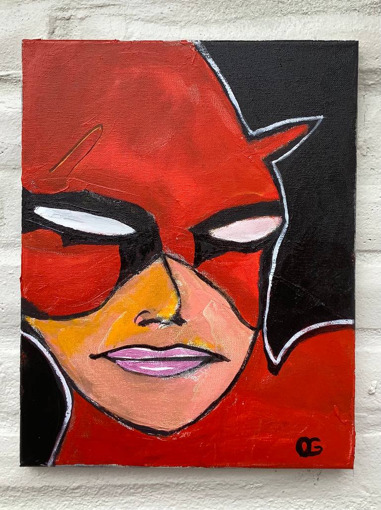 Original Abstract Pop Culture/Celebrity Painting by Oscar Garcia
