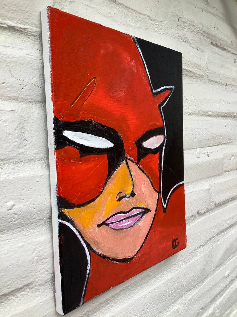 Original Abstract Pop Culture/Celebrity Painting by Oscar Garcia