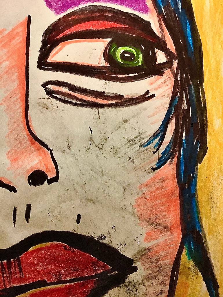 Original Abstract People Drawing by Oscar Garcia