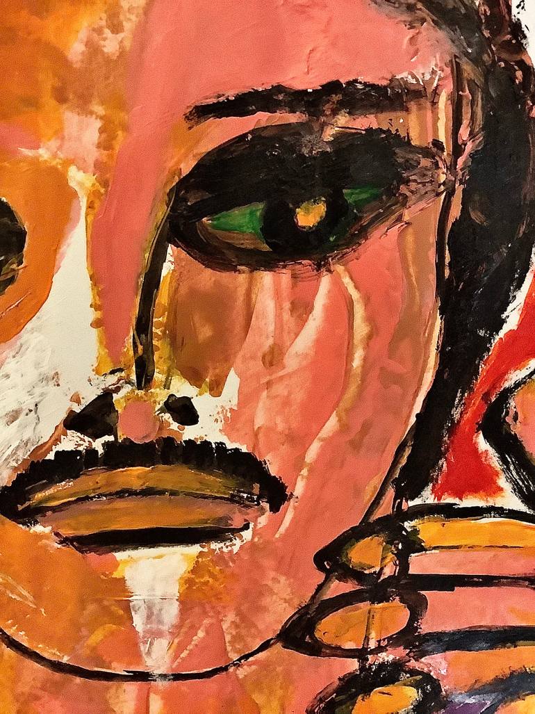 Original Abstract People Painting by Oscar Garcia