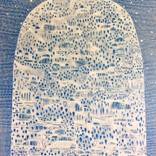 Gentle  Mountain with Silver Foil by Patricia Heaslip