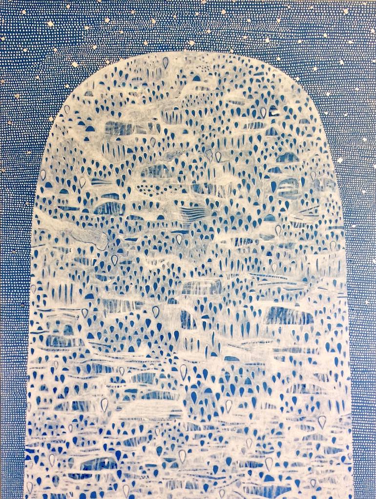Gentle Mountain with Silver Foil