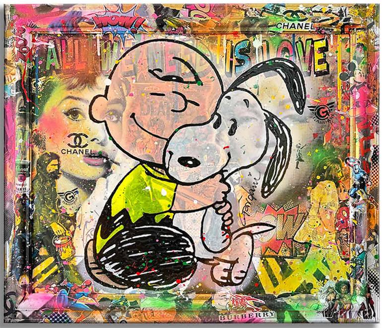 Original Pop Art Cartoon Painting by GARDANI ART