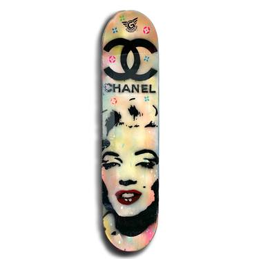 Marilyn Skateboard – Original Painting on Skateboard thumb