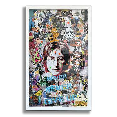 John Lennon Ocean – Original Painting on Fine Art Paper thumb