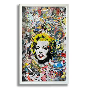 Marilyn Sky - Original Painting on Fine Art Paper thumb
