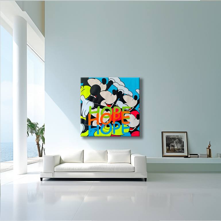 Original Pop Art Cartoon Painting by GARDANI ART