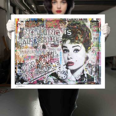 Audrey Hepburn Nothing is Impossible -Paper - Limited Edition thumb