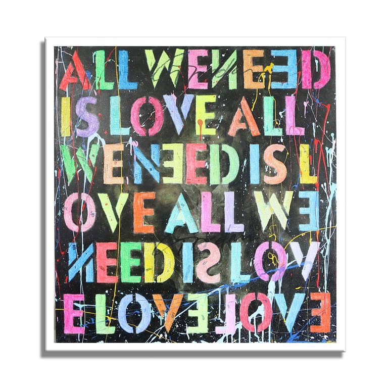 Original Pop Art Love Printmaking by Gardani Art