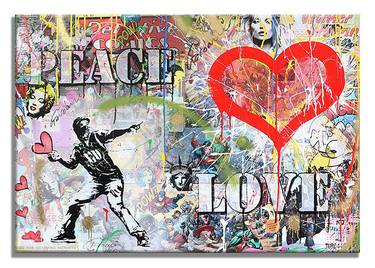 Peace & Love - Canvas - Limited Edition thumb