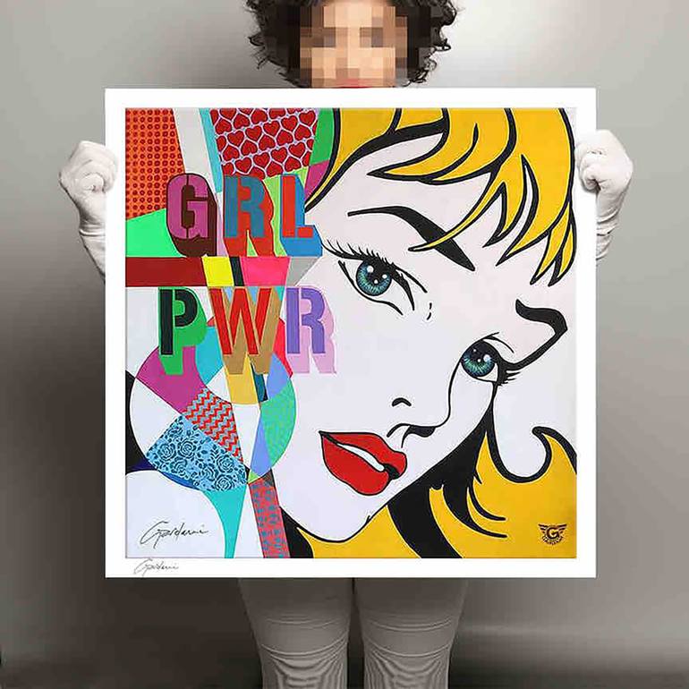 Original Pop Art Women Printmaking by GARDANI ART